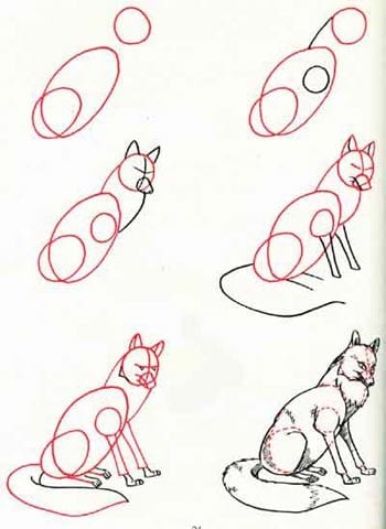 Содержание уроков по рисованию лисы