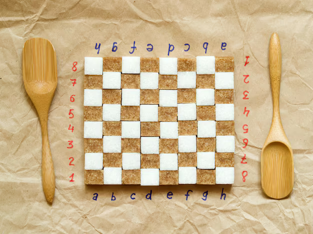 Шахматная доска и начальная расстановка фигур