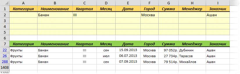 Фильтрует не все строки - Мир MS Excel