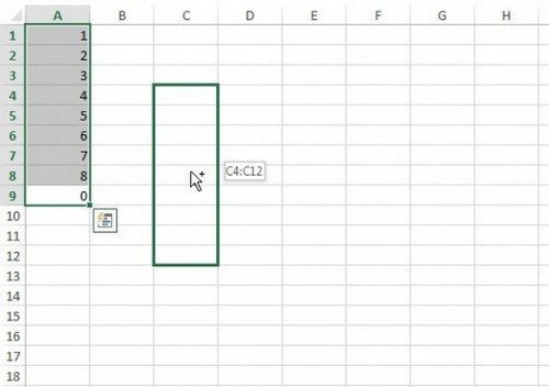 Основы Excel — выделение строк, столбцов и диапазона ячеек